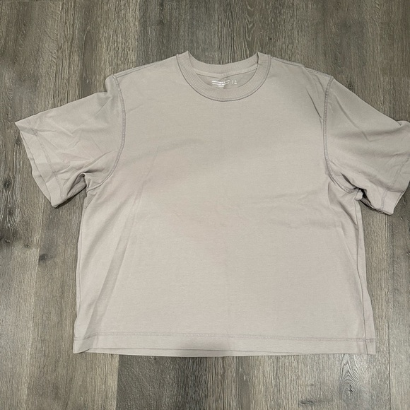 Men's Abercrombie Boxy Tee NWOT - Beige - Picture 1 of 3